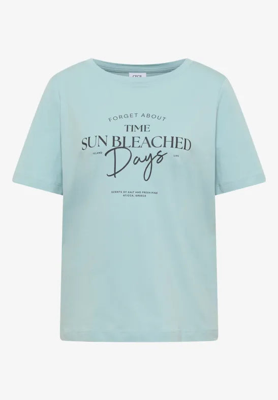 CECIL Sun Bleached Days Summer Shirt | Mint Green 325409