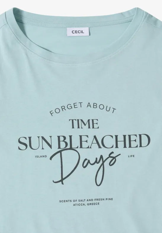 CECIL Sun Bleached Days Summer Shirt | Mint Green 325409