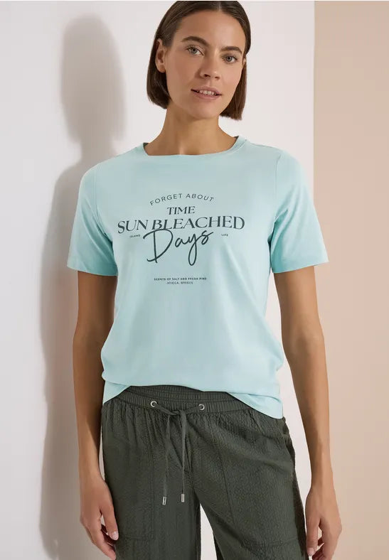 CECIL Sun Bleached Days Summer Shirt | Mint Green 325409