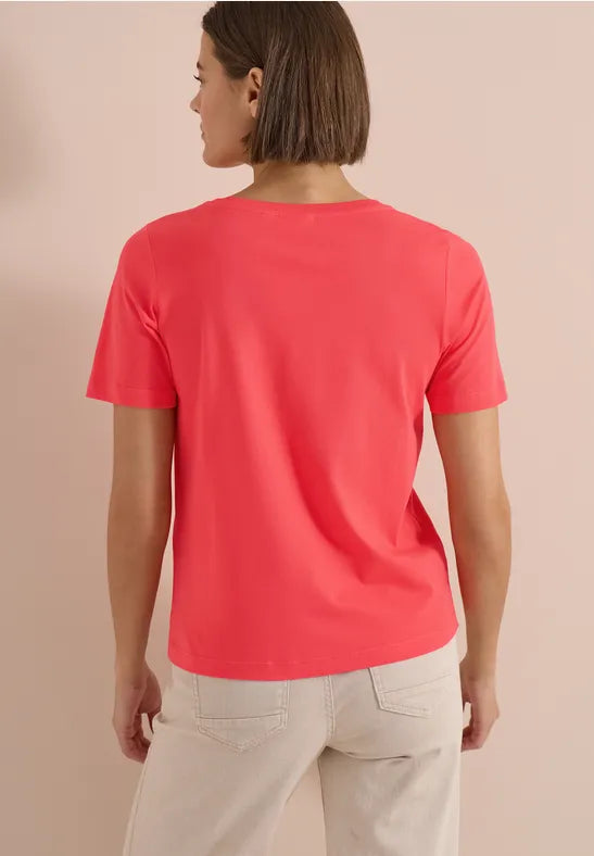 CECIL Sun Bleached Days Summer Shirt| Coral 325409