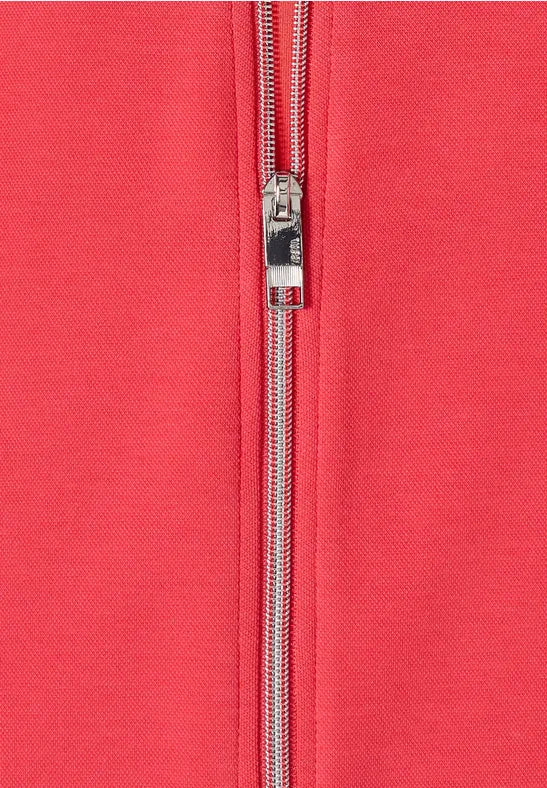 CECIL Solid Tee Shirt Jacket | Coral 325418