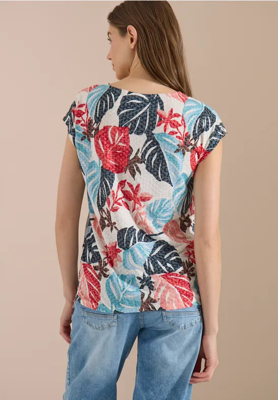CECIL All Over Print Shirt | White 325443