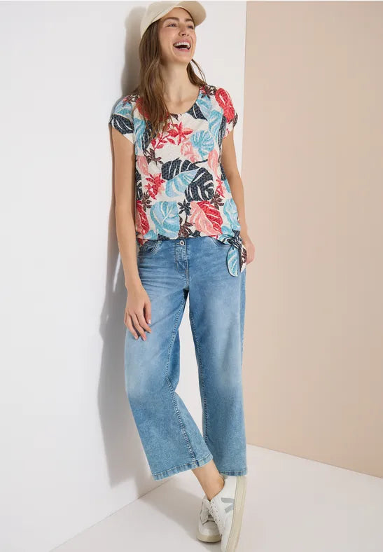 CECIL All Over Print Shirt | White 325443