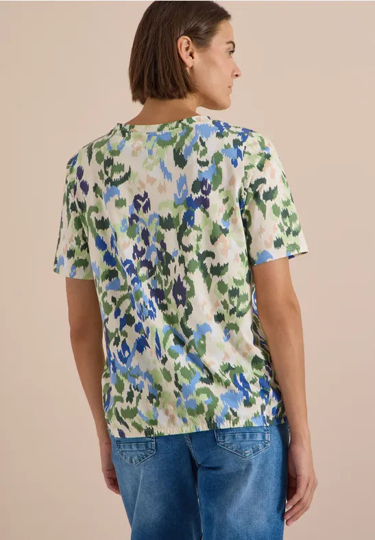 CECIL All Over Print Shirt | Beige 325581