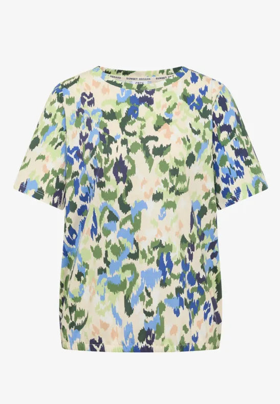 CECIL All Over Print Shirt | Beige 325581
