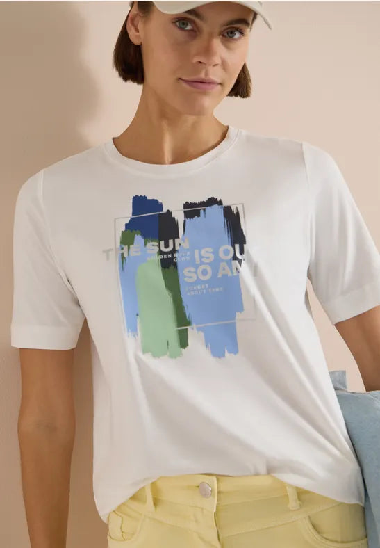 CECIL FP T-Shirt  | Vanilla  325582