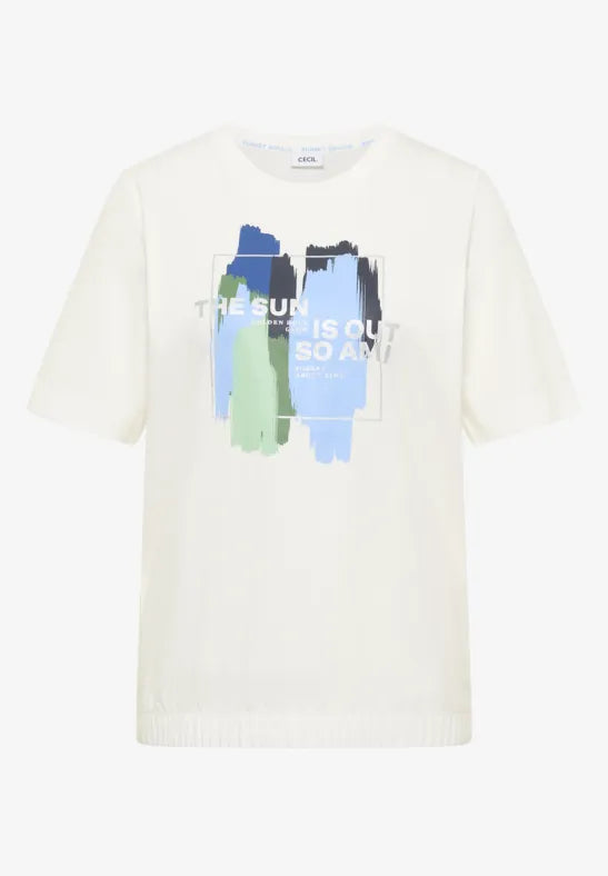 CECIL FP T-Shirt  | Vanilla  325582