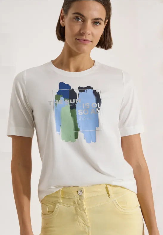 CECIL FP T-Shirt  | Vanilla  325582
