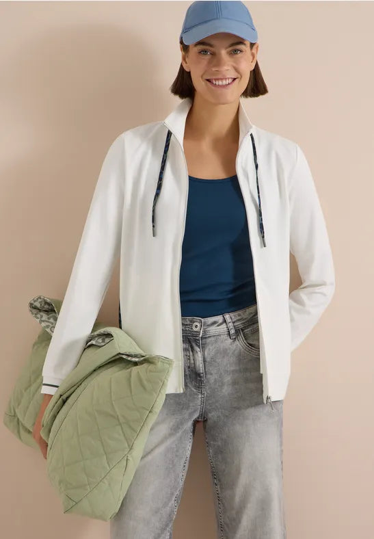 CECIL Stand Up Collar Jacket | Vanilla 325691