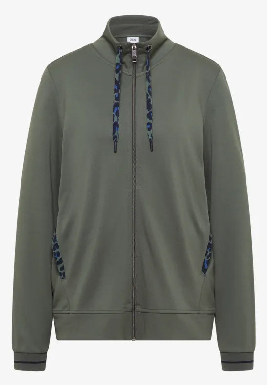 CECIL Stand Up Collar Jacket | Olive 325691