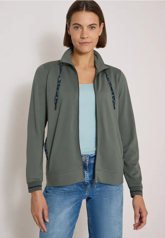 CECIL Stand Up Collar Jacket | Olive 325691