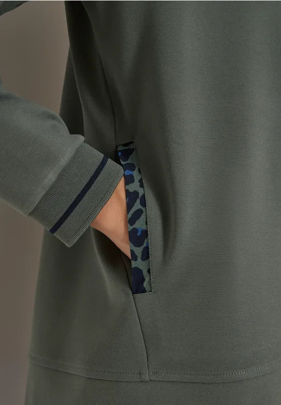 CECIL Stand Up Collar Jacket | Olive 325691