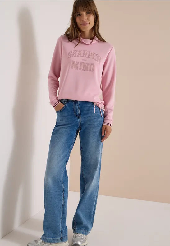 Cecil Wording Artwork Jersey Shirt | Rose 325864