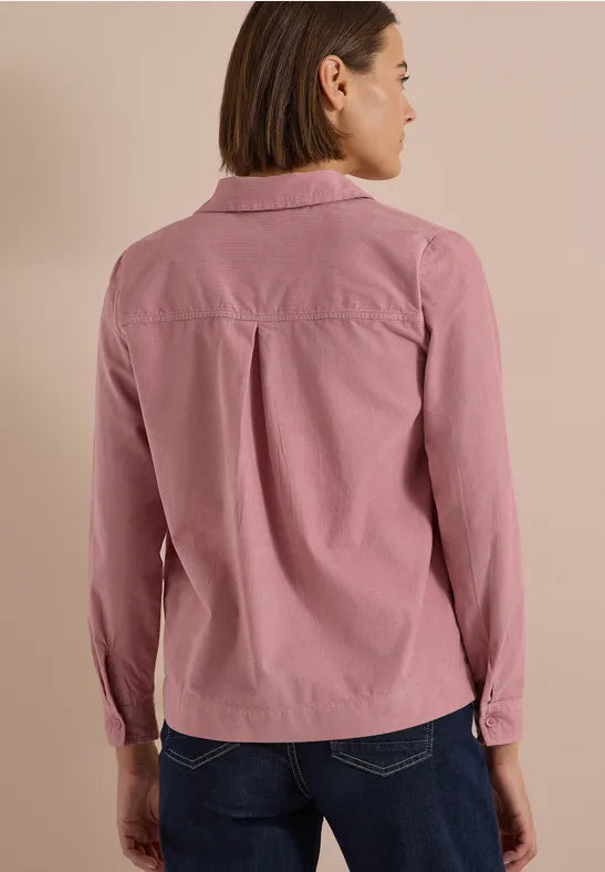 CECIL Corduroy Cotton Shirt Blouse | Rose 346922