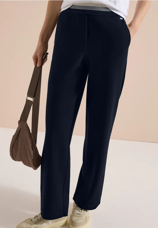 CECIL Neele Straight Trousers | Universal Blue 380674