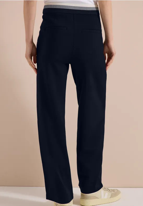 CECIL Neele Straight Trousers | Universal Blue 380674
