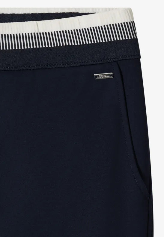 CECIL Neele Straight Trousers | Universal Blue 380674