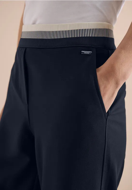 CECIL Neele Straight Trousers | Universal Blue 380674