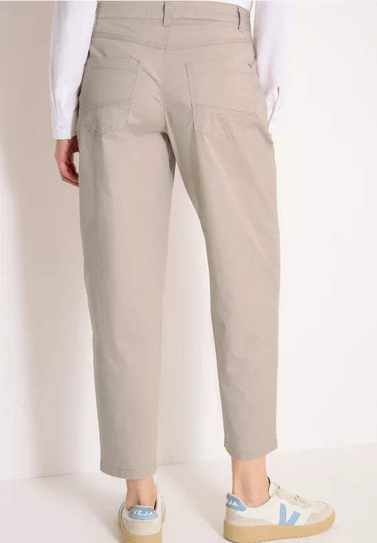 CECIL Scarlett Barrel Trousers | Beige 380678