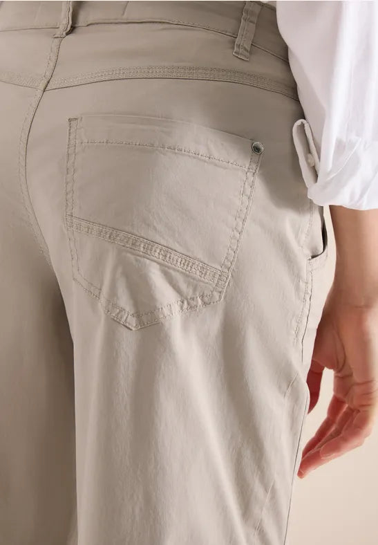 CECIL Scarlett Barrel Trousers | Beige 380678
