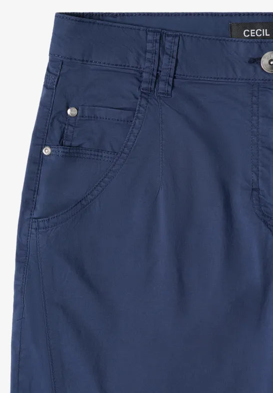 CECIL Scarlett Barrel Trousers | Denim Blue 380678