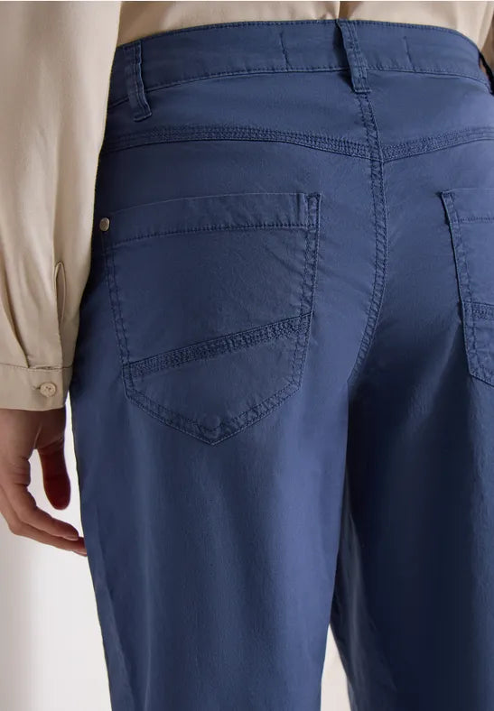 CECIL Scarlett Barrel Trousers | Denim Blue 380678