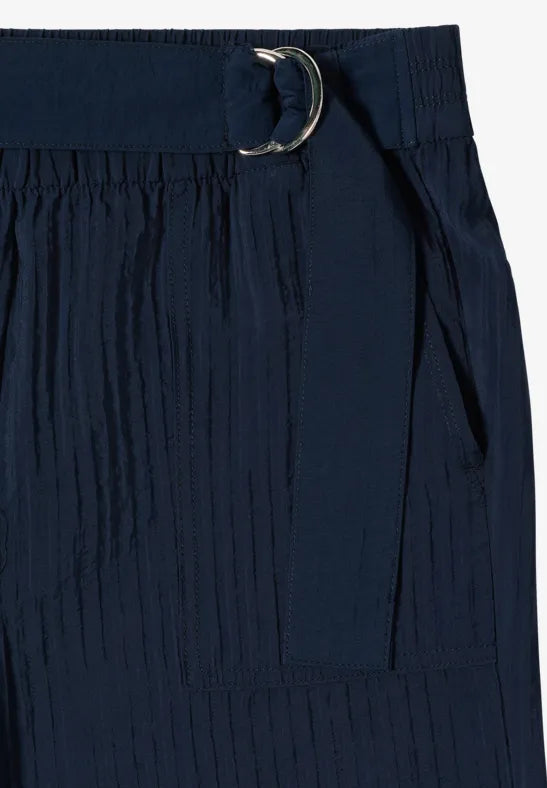 CECIL High Waist Wide Leg Trousers in a Loose Fit | Universal Blue 380812