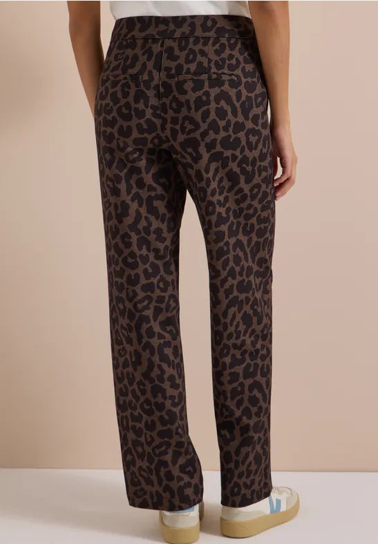 Cecil Neele Animal Print Trousers | Toffee 380946