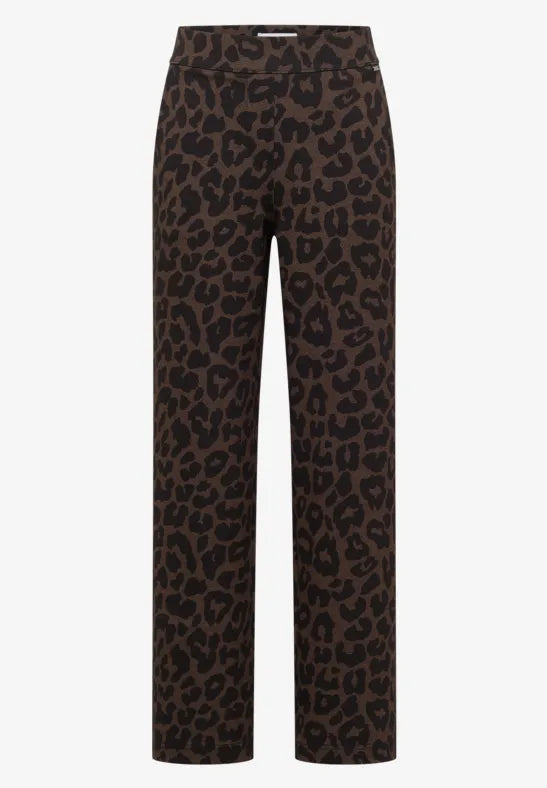 Cecil Neele Animal Print Trousers | Toffee 380946
