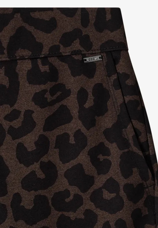 Cecil Neele Animal Print Trousers | Toffee 380946