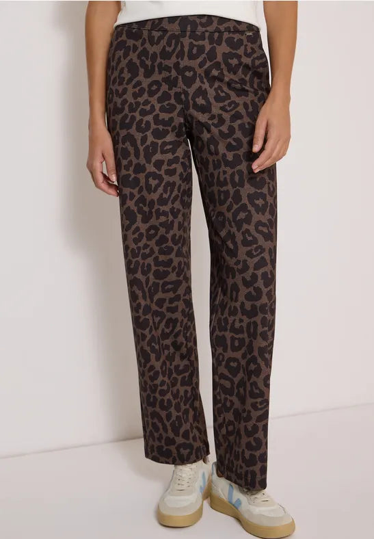 Cecil Neele Animal Print Trousers | Toffee 380946