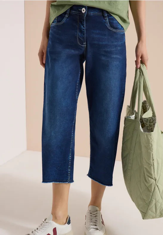 CECIL Neele 3/4 Jeans | Med Blue 380959
