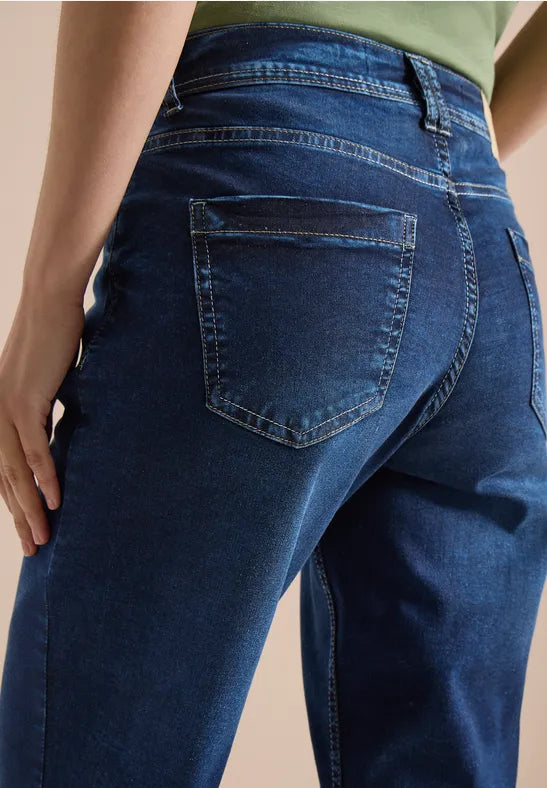 CECIL Neele 3/4 Jeans | Med Blue 380959