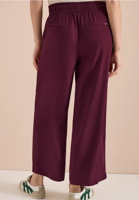 CECIL Neele Viscose Trousers | Grape 380987 26