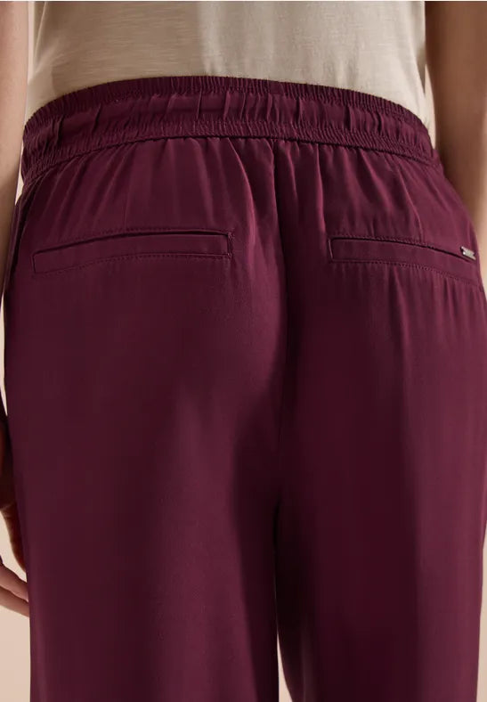 CECIL Neele Viscose Trousers | Grape 380987 26