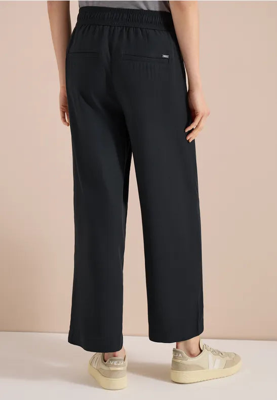CECIL Needle Viscose Trousers | Green 380987 26