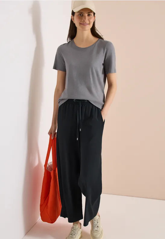 CECIL Needle Viscose Trousers | Green 380987 26