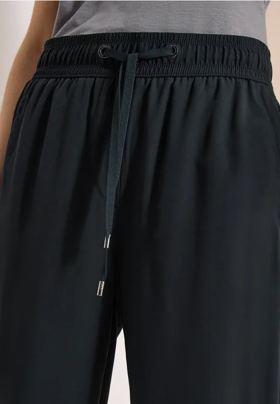 CECIL Needle Viscose Trousers | Green 380987 26