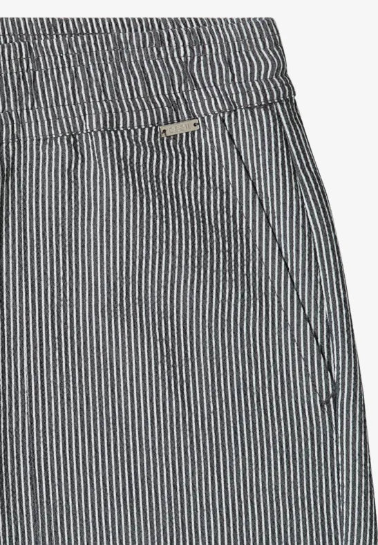 CECIL Neele Seersucker Shorts  | Green 380989