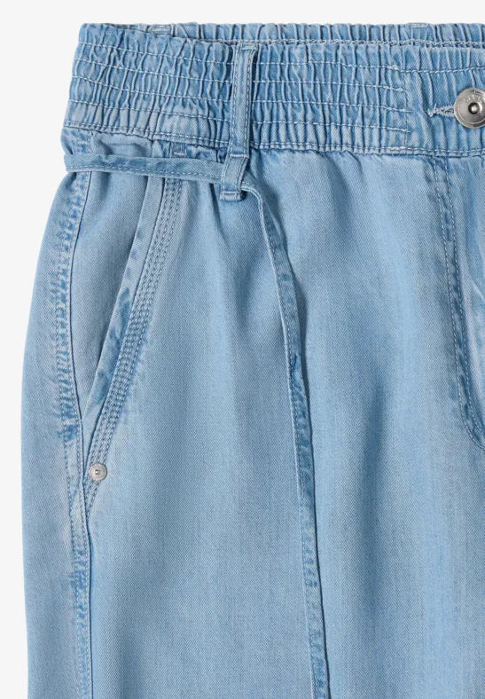 CECIL Neele Tencel Trousers | Light Blue 380998