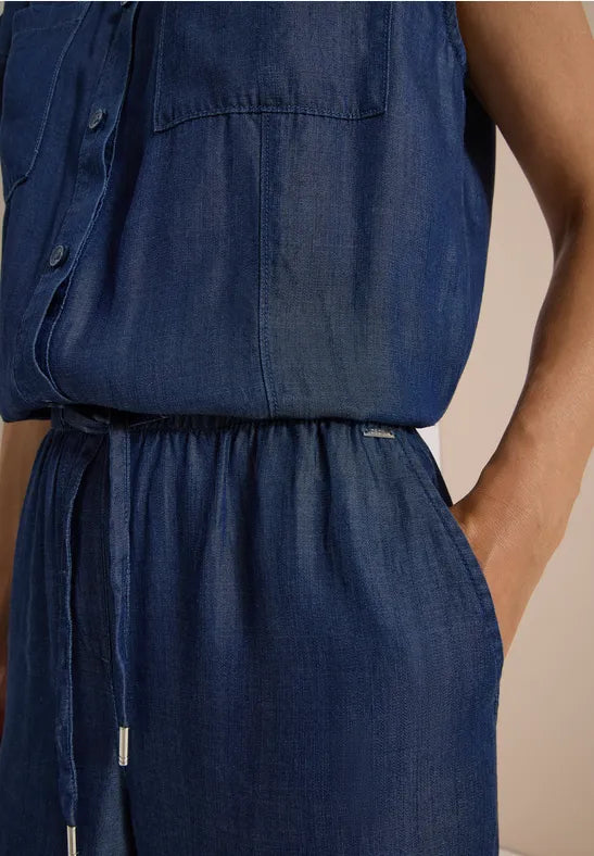 CECIL Wide Leg Jumpsuit | Dark Blue 381347 28