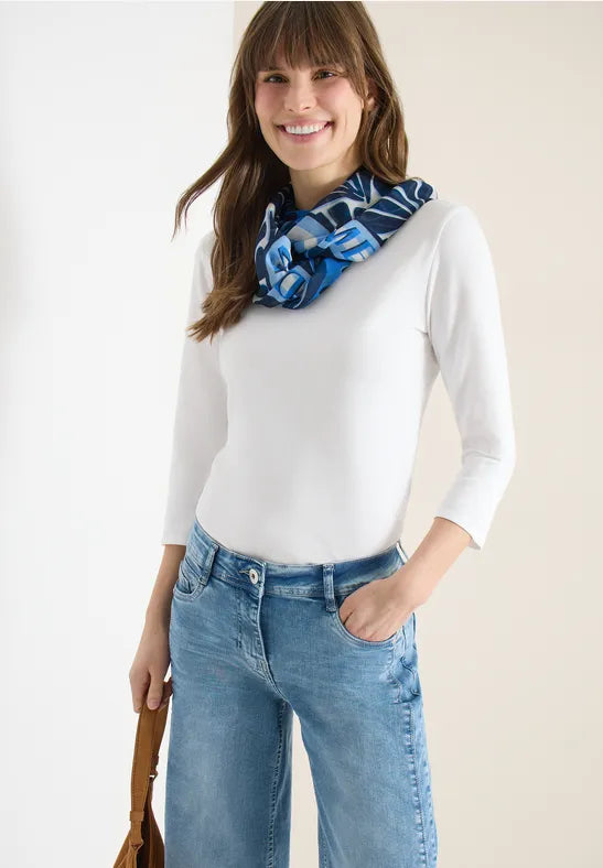 CECIL Print Loop Scarft | Blue 573113