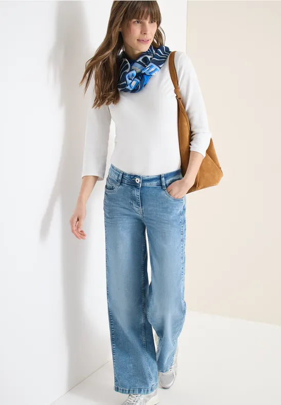 CECIL Print Loop Scarft | Blue 573113