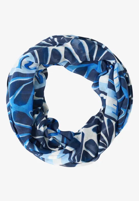 CECIL Print Loop Scarft | Blue 573113