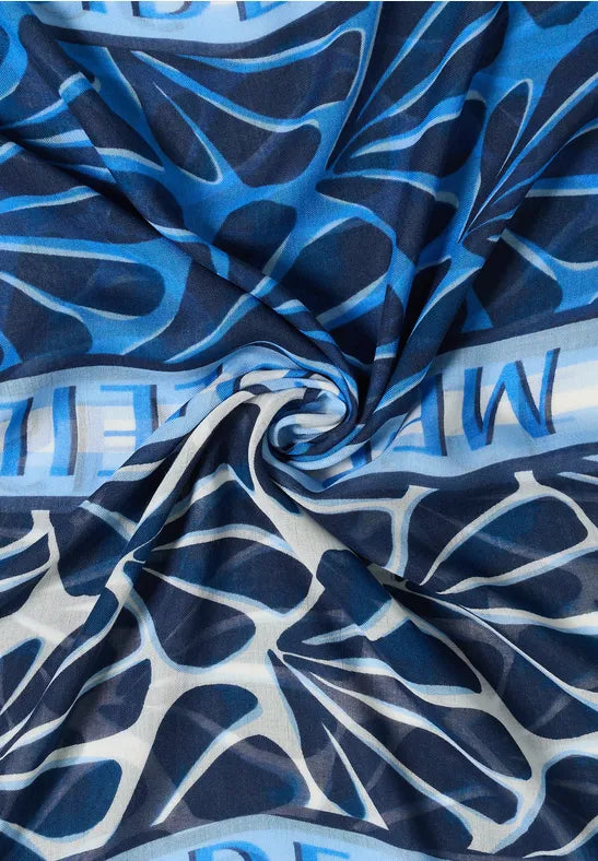 CECIL Print Loop Scarft | Blue 573113