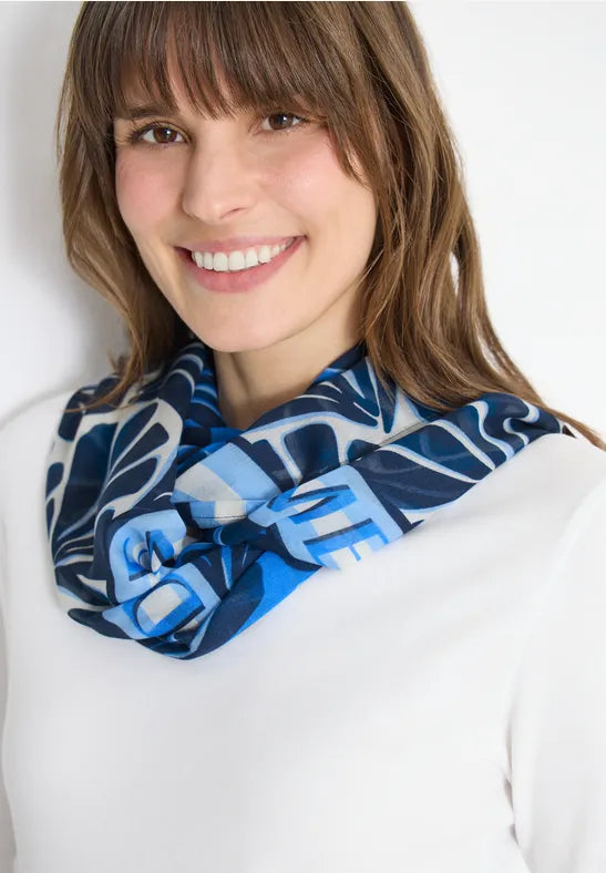 CECIL Print Loop Scarft | Blue 573113
