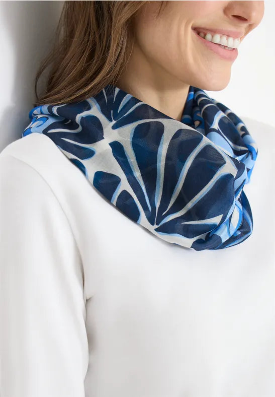CECIL Print Loop Scarft | Blue 573113