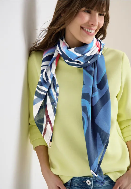 CECIL Print Cloth Scarf | Blue 573116