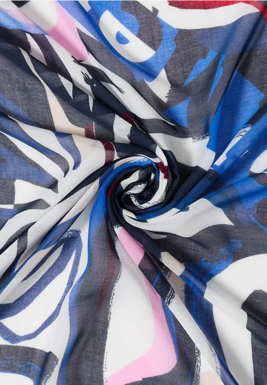CECIL Print Cloth Scarf | Blue 573116