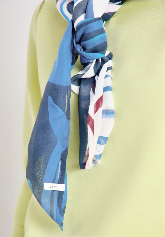 CECIL Print Cloth Scarf | Blue 573116
